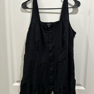 Black Button-Down Sleeveless shirt